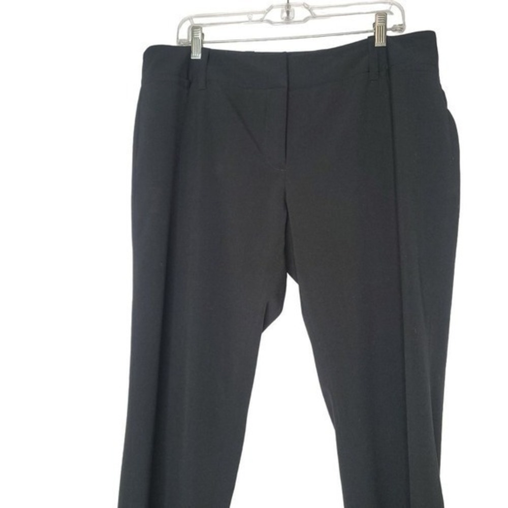 Emaline Women 16P Blk Slim Fit Dress Pants Preppy Classic Work Minimalist Office - Picture 6 of 10